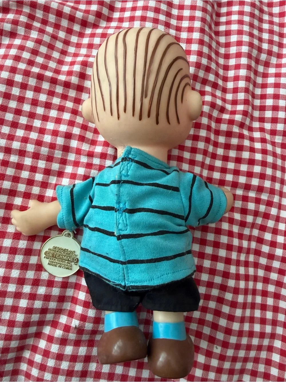 Peanuts Charlie Brown Teal Striped Shirt Doll